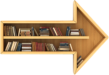 Pfeil Bücherregal